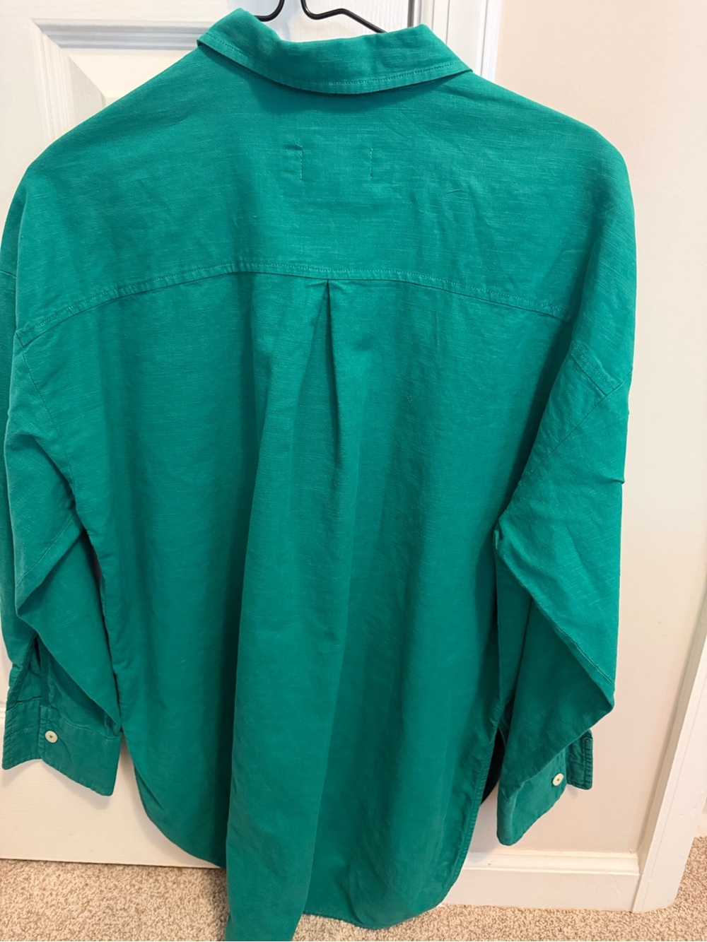 Maeve Emerald Green Long-Sleeve Button-Down Shirt - Picture 2 of 2